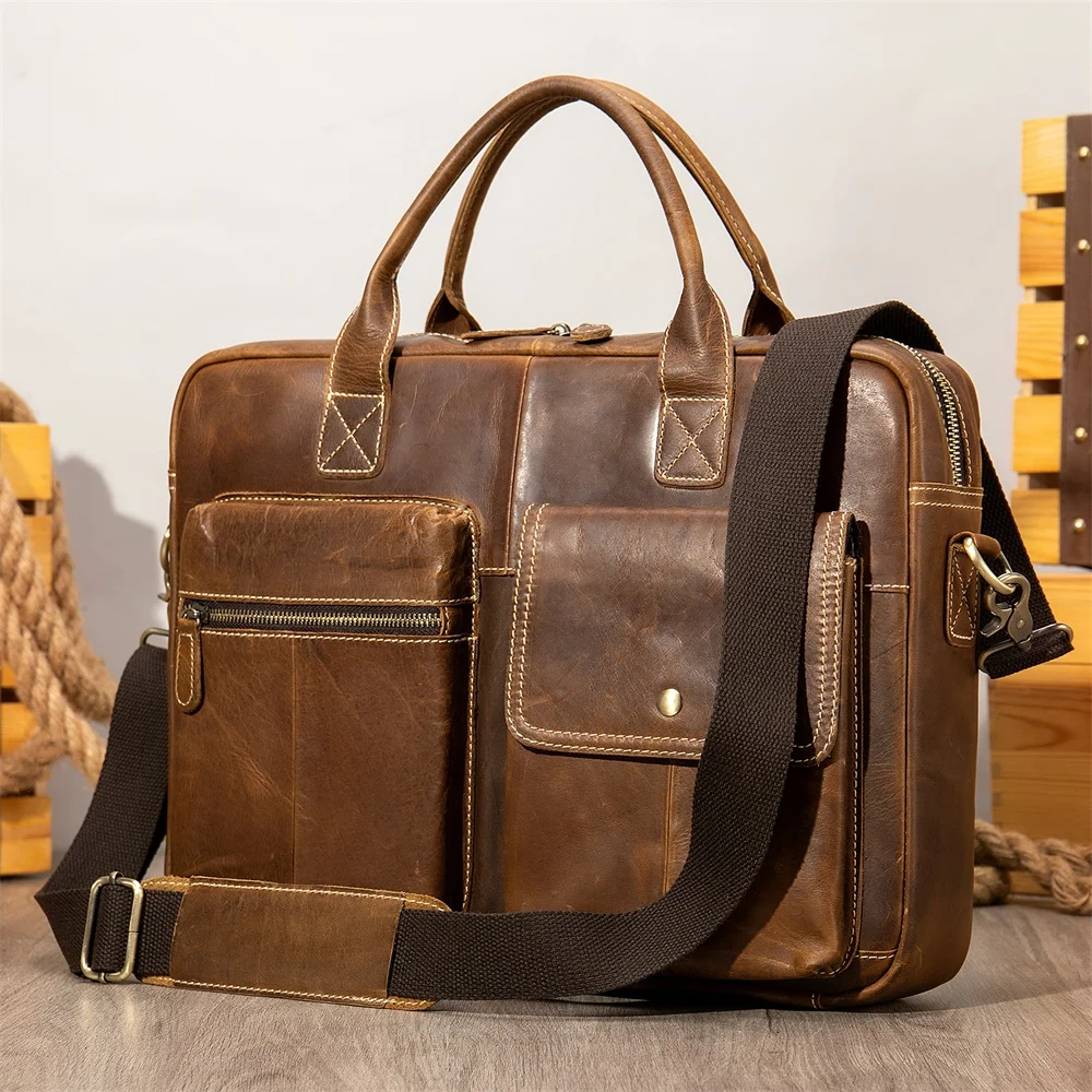 7212 Designer Briefcase Leather Office Bag for Men Bags Vintage Men's Genuine Leather Laptop 15 inch Men's Briefcase Bag, 5 colors
7212 Designer Briefcase Leather Office Bag for Men Bags Vintage Men's Genuine Leather Laptop 15 inch Men's Briefcase Bag, 5 colors