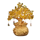 Wealth Attracting Golden toad Quartz Crystal Fortune Citrine Trees
