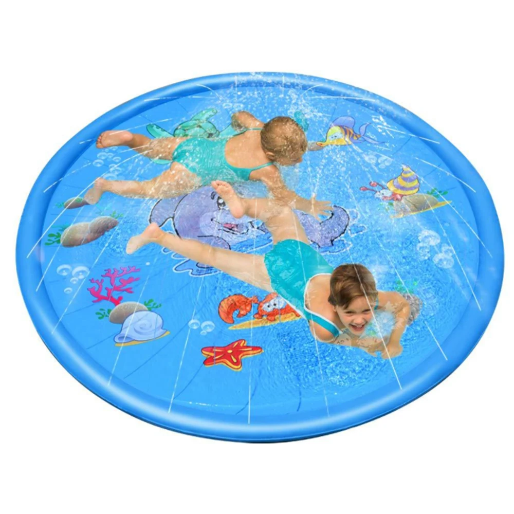 Amazon Hot Sale Summer Outdoor PVC Inflatable Spray Play Water Mat, Games Beach Pad Lawn Sprinkler Pool For Children's Baby, Blue
Amazon Hot Sale Summer Outdoor PVC Inflatable Spray Play Water Mat, Games Beach Pad Lawn Sprinkler Pool For Children's Baby, Blue