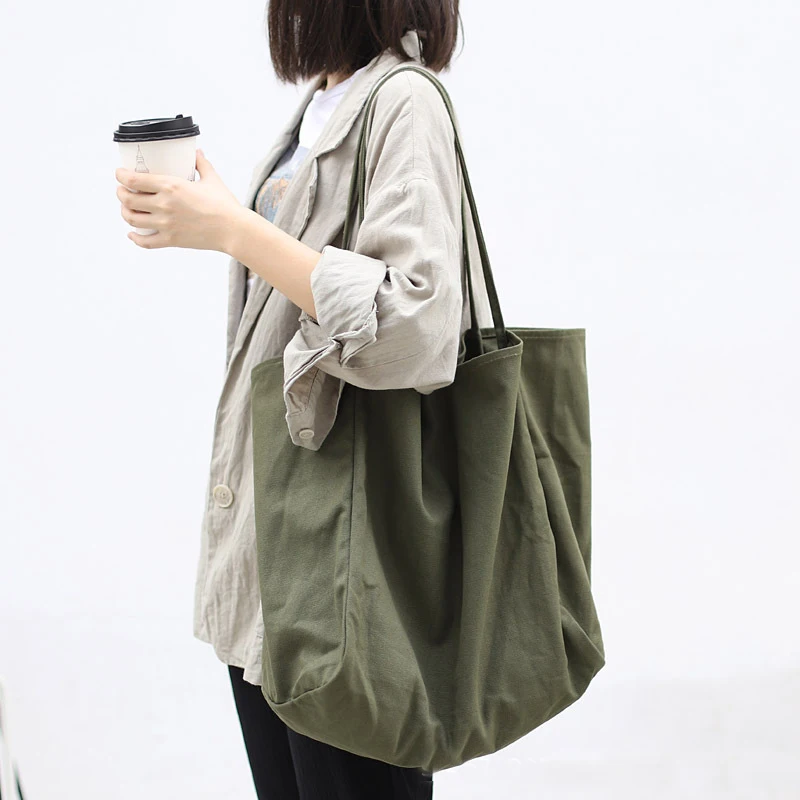 Japanese High Quality Reusable Eco-friendly Soft Cotton Canvas Tote Bag Large Capacity Shopping Bags, 8 colors
Japanese High Quality Reusable Eco-friendly Soft Cotton Canvas Tote Bag Large Capacity Shopping Bags, 8 colors