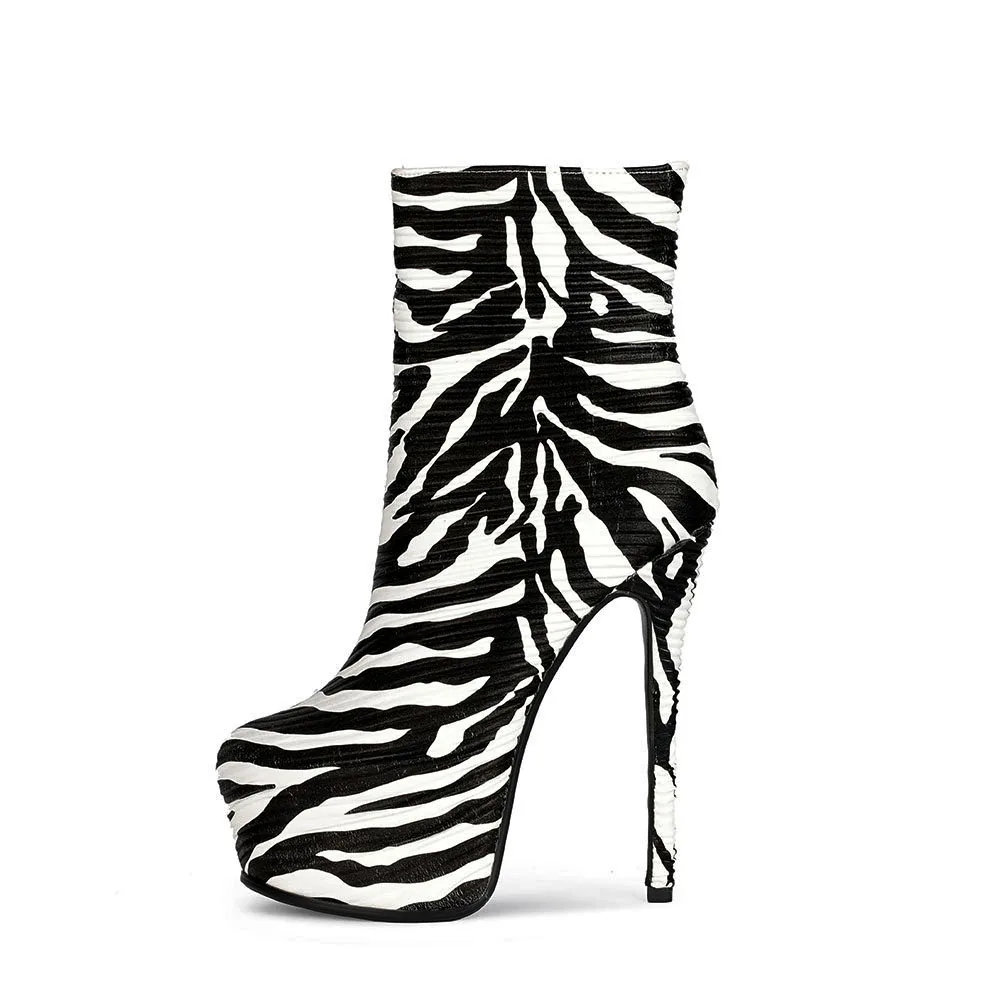 2021 New Style Zebra Patterns Botas Mujer Women High Heels Platform Ankle Boots For Winter, Black
2021 New Style Zebra Patterns Botas Mujer Women High Heels Platform Ankle Boots For Winter, Black