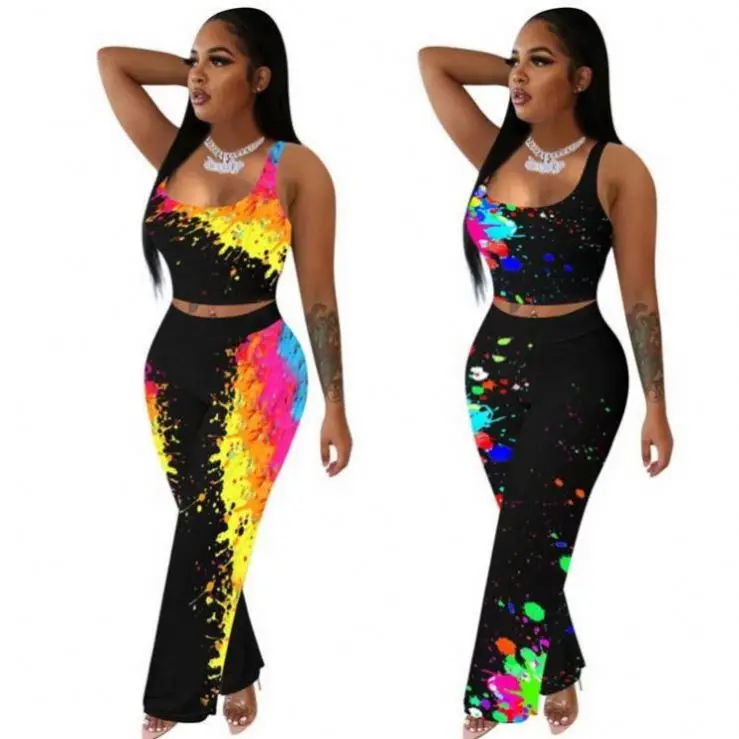 Ckfashion Hot Onsale Sleeveless Tie Dye Women Two Piece Pants Set 2021 Summer Women Two Piece Set Clothing
Ckfashion Hot Onsale Sleeveless Tie Dye Women Two Piece Pants Set 2021 Summer Women Two Piece Set Clothing