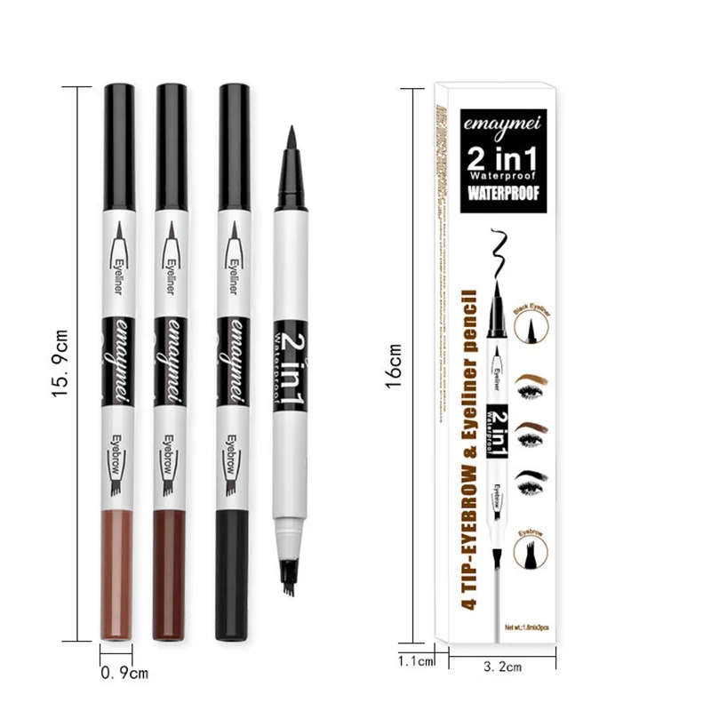 EMAYMEI High Quality Double Head Waterproof Brow Pencil 2 in 1 Private Label Eyebrow Pen, 3 colors
EMAYMEI High Quality Double Head Waterproof Brow Pencil 2 in 1 Private Label Eyebrow Pen, 3 colors