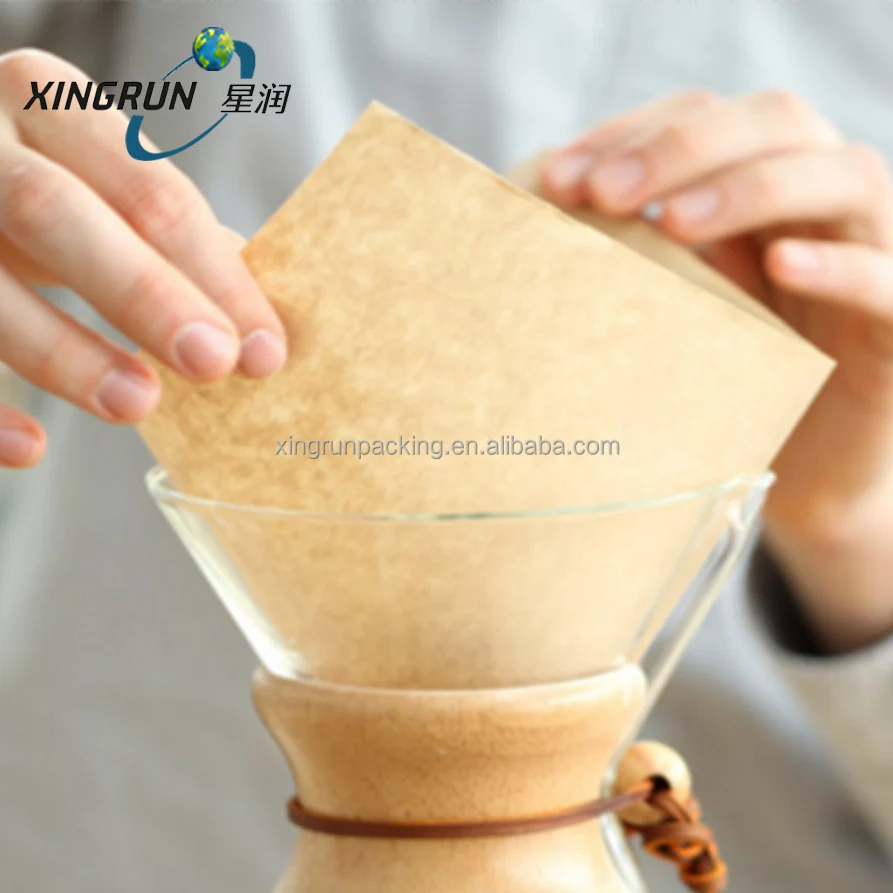 White brown Chemexs bonded prefolded square coffee filters sheet paper for 1-3 cup brewer 30*30cm
White brown Chemexs bonded prefolded square coffee filters sheet paper for 1-3 cup brewer 30*30cm