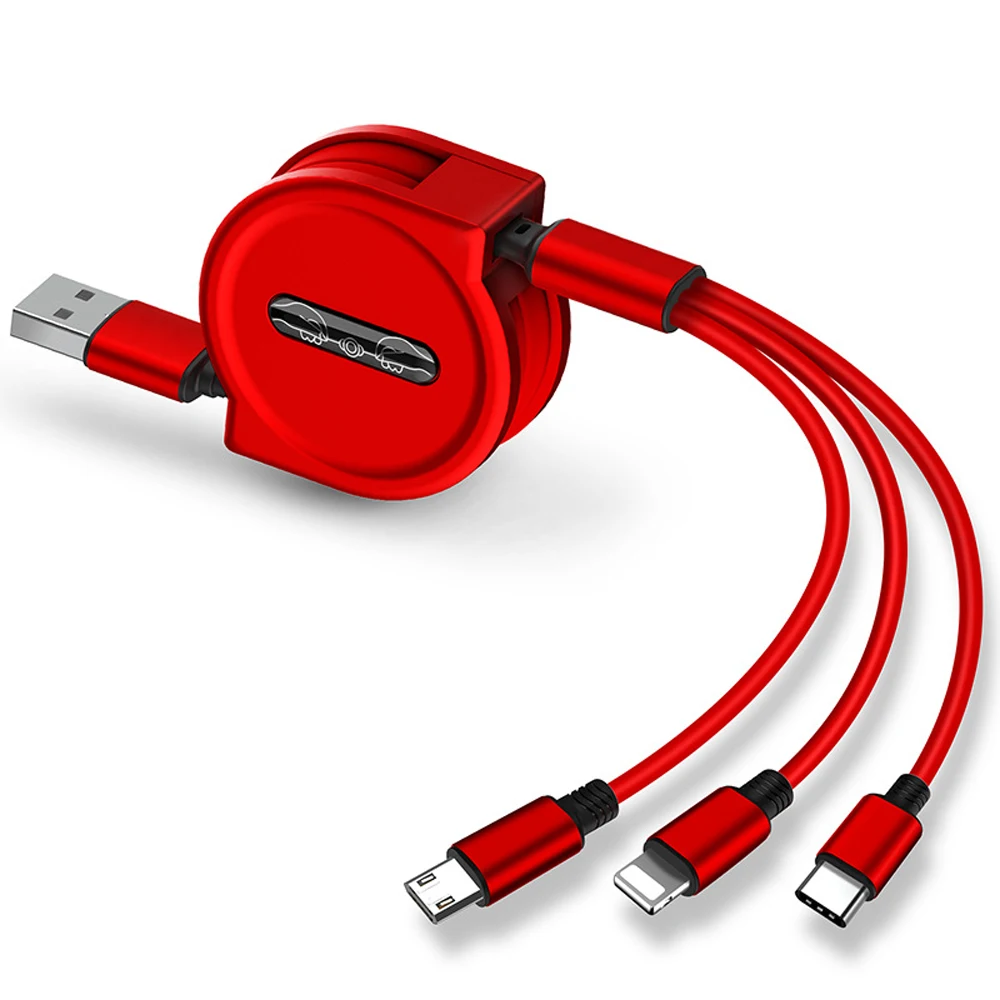 DHL Free Shipping 1 Sample OK Retractable USB Cable 3 in 1 Mobile Cell Phone Fast Charging USB Cable, Black / white / red / blue
DHL Free Shipping 1 Sample OK Retractable USB Cable 3 in 1 Mobile Cell Phone Fast Charging USB Cable, Black / white / red / blue