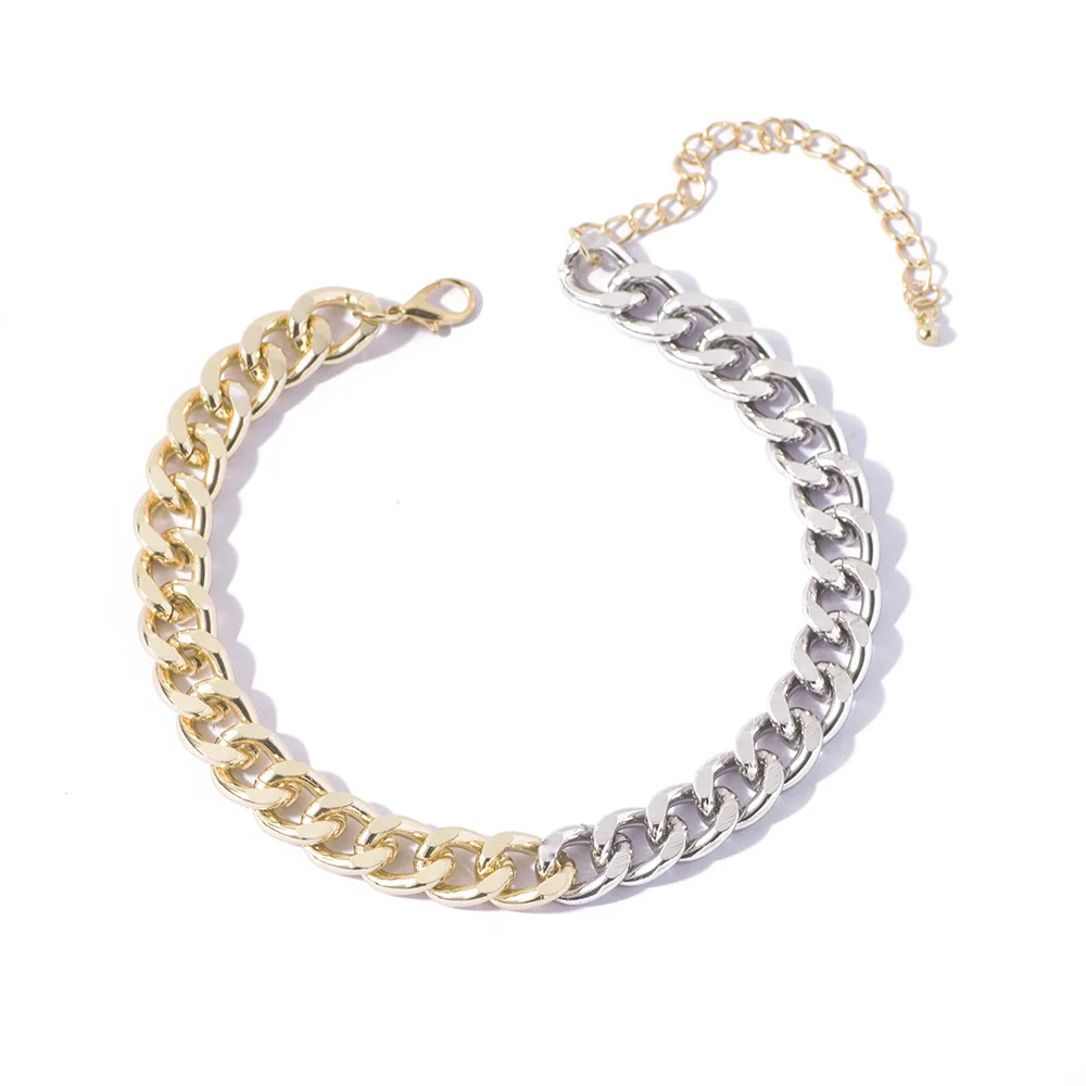Hot Sale Unique Design Jewelry Two Tone Necklace Hip Hop Necklace Silver And Gold Cuban Link Chain, Gold and silver
Hot Sale Unique Design Jewelry Two Tone Necklace Hip Hop Necklace Silver And Gold Cuban Link Chain, Gold and silver