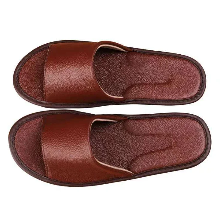Summer home slip-proof leather summer cool slippers lovers floor U-shaped TPR wear bottom men's and women's leather slippers, Customized color
Summer home slip-proof leather summer cool slippers lovers floor U-shaped TPR wear bottom men's and women's leather slippers, Customized color