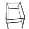 Custom modern simple DIY furniture hotel metal base stainless steel double deck bar coffee tea table frame for sale
