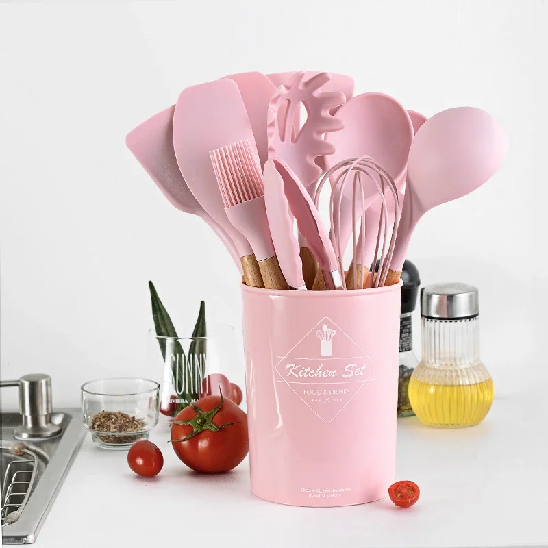2021 Hot Selling Heat Resistant Cooking Tools Food Grade Eco-Friendly Silicone Kitchen Accessories Cook Utensils Set, Green pink black red or custom
2021 Hot Selling Heat Resistant Cooking Tools Food Grade Eco-Friendly Silicone Kitchen Accessories Cook Utensils Set, Green pink black red or custom
