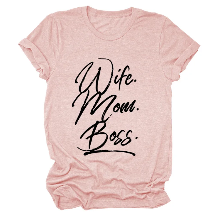 2021 New Style Casual Letter Printed Women T Shirt