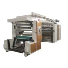 Four Color Flexo Printing Machine For Plastic Film , Paper , Non woven Fabric