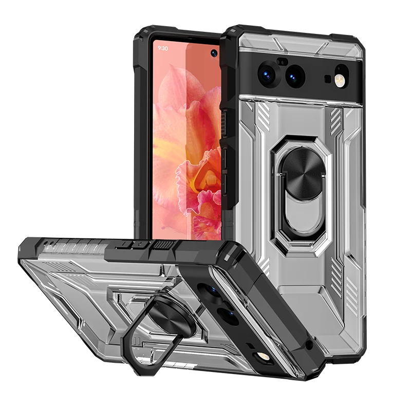custom magnetic hard pc ring casing mobile phone case for google pixel 6 pro case, 5 colors
custom magnetic hard pc ring casing mobile phone case for google pixel 6 pro case, 5 colors