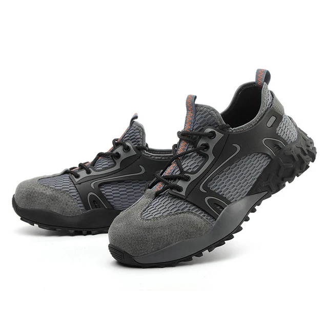 Anti Piercing Steel Toe Pigskin Mesh Breathable Work Safety Shoes Labor Protection Shoes Four Seasons, Black grey
Anti Piercing Steel Toe Pigskin Mesh Breathable Work Safety Shoes Labor Protection Shoes Four Seasons, Black grey