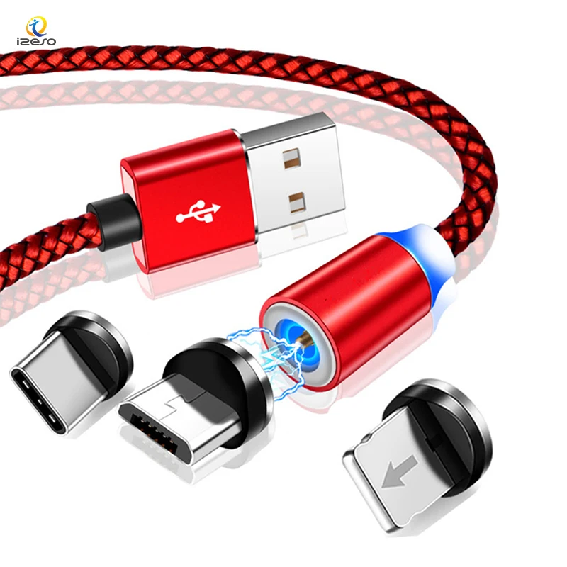 3 in 1 Magnetic Charging Cable Type C Micro USB Fast Charger Wire 3ft 6ft Nylon Braided Magnetic Cable
3 in 1 Magnetic Charging Cable Type C Micro USB Fast Charger Wire 3ft 6ft Nylon Braided Magnetic Cable