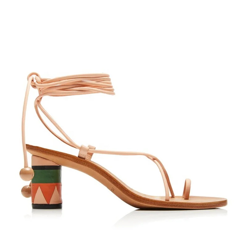 Luxury summer factory party shoes patchwork-accented cylinder block heel women shoes fashion sandals
Luxury summer factory party shoes patchwork-accented cylinder block heel women shoes fashion sandals