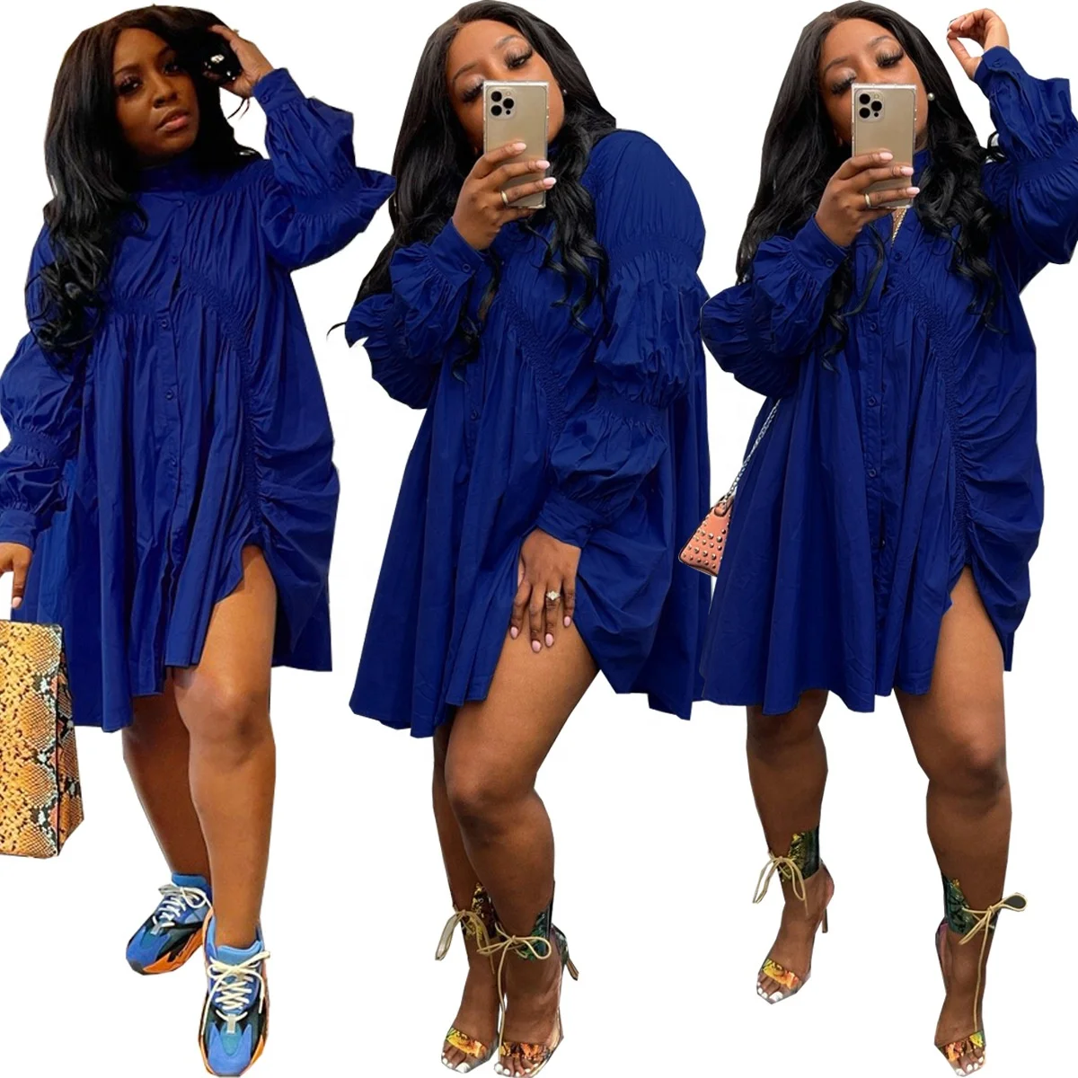Causal Classy Elegant Casual Dresses Blue Dresses For Women Sexy Irregular Loose Solid Color Ladies Slim Shirt Pleated Dress
Causal Classy Elegant Casual Dresses Blue Dresses For Women Sexy Irregular Loose Solid Color Ladies Slim Shirt Pleated Dress