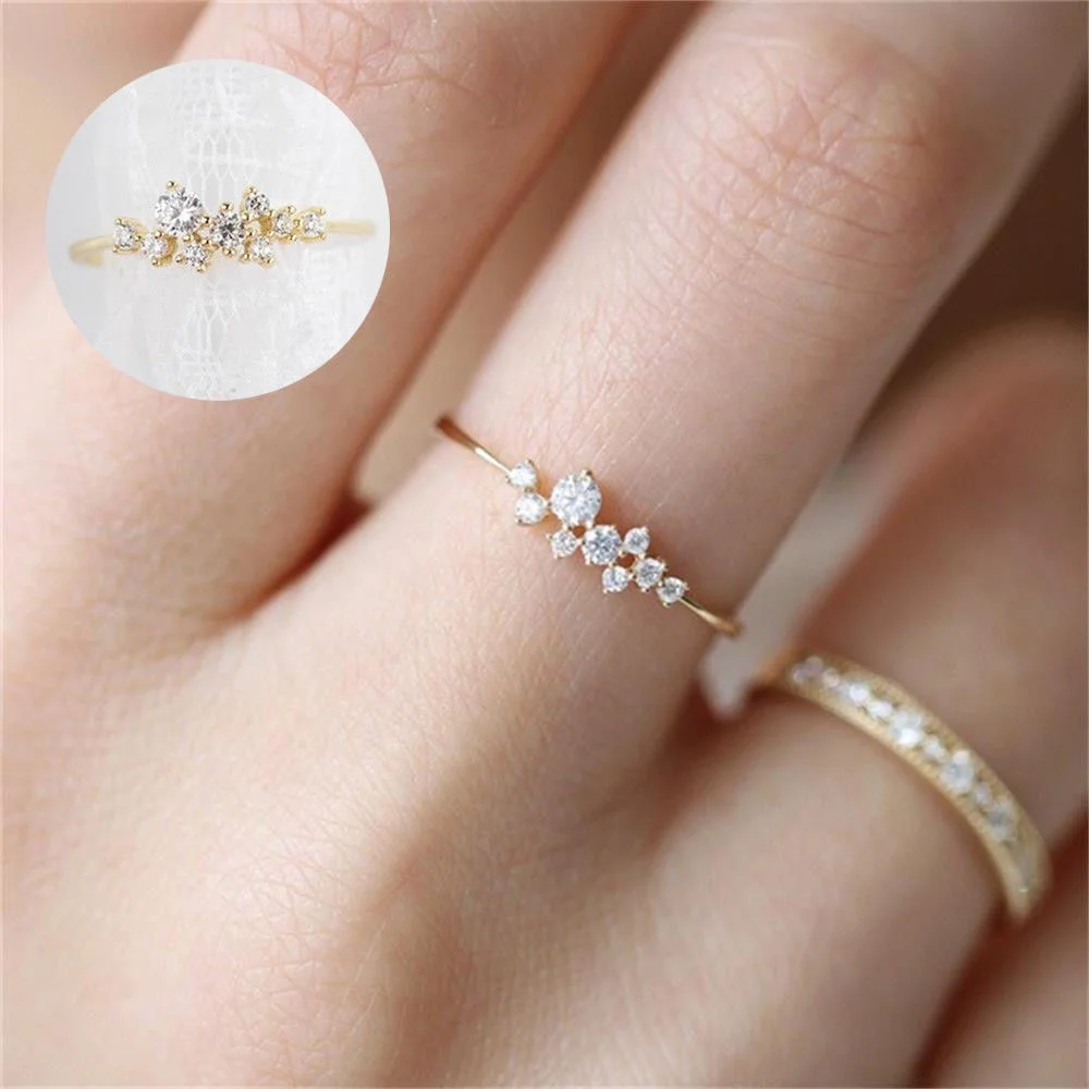 Trending jewelry 2021 hot selling 18k gold plated finger rings for women wedding simple shine zircon flower stackable ring
Trending jewelry 2021 hot selling 18k gold plated finger rings for women wedding simple shine zircon flower stackable ring