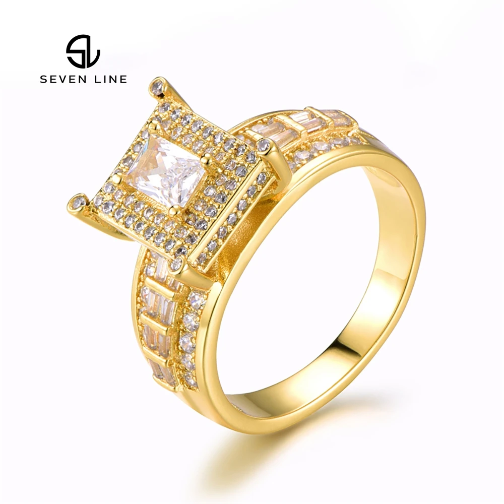 European And American Hip-hop Men's Micro-inlaid Zircon Ring Square Zircon Large Square Ring 
European And American Hip-hop Men's Micro-inlaid Zircon Ring Square Zircon Large Square Ring