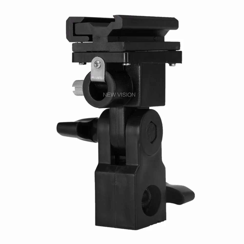 B Type Flash Hot Shoe Adapter Trigger Umbrella Holder Swivel Light Stand Bracket