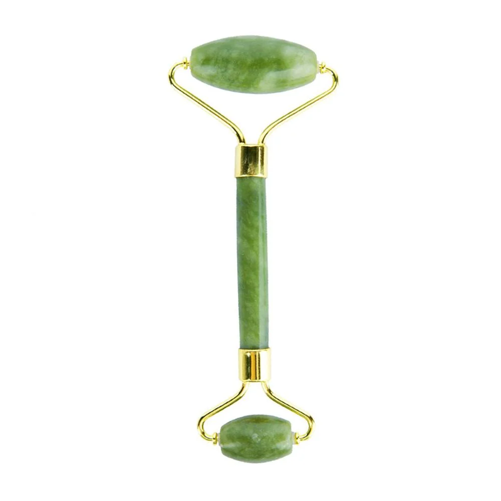 Double head natura green jade eco friendly high quality anti aging face massage jade roller
Double head natura green jade eco friendly high quality anti aging face massage jade roller