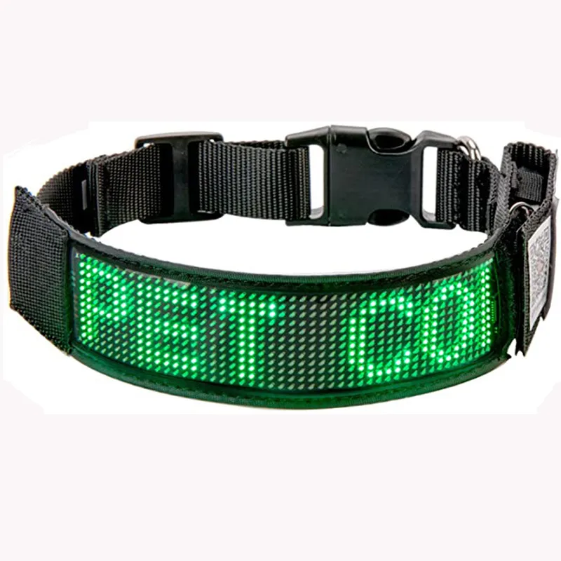 Best sell DIY programmable led screen dog collar, Blue tooth light up flashing pet dog collar(waterproof), Black
Best sell DIY programmable led screen dog collar, Blue tooth light up flashing pet dog collar(waterproof), Black