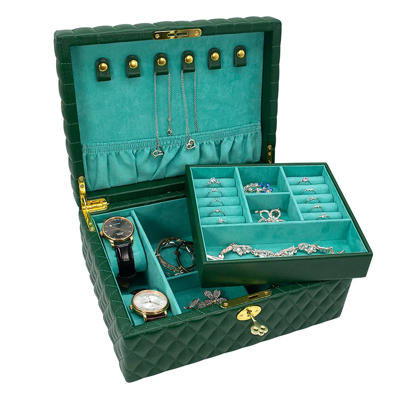 Leather Jewelry Organizer Watch Case customize logo makeup organizer for cosmetic case
Leather Jewelry Organizer Watch Case customize logo makeup organizer for cosmetic case