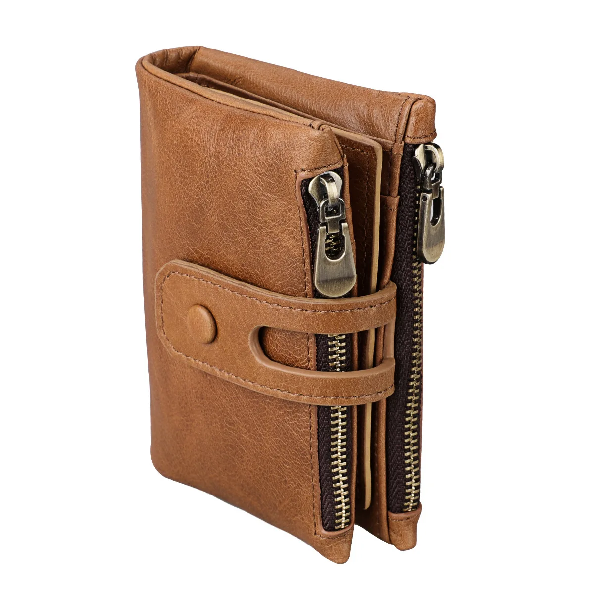 Crazy horse leather mens double zipper wallet coin purse leather RFID blocking card holder zipper wallet for men, Different color
Crazy horse leather mens double zipper wallet coin purse leather RFID blocking card holder zipper wallet for men, Different color