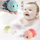 Playing turtle toy while swimming in the water 2020 baby bath toys