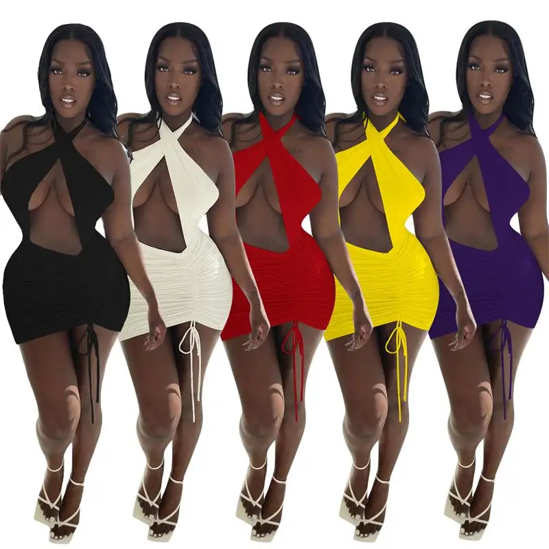 2021 spring new wholesale women dress fashion sexy bodycon night club Solid Pleated Dress for women
2021 spring new wholesale women dress fashion sexy bodycon night club Solid Pleated Dress for women