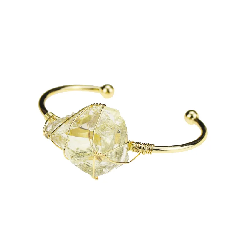 Natural Gemstone Cuff Bangle High Quality Handmade Wire Wrap Bangle Jewelry for Women Girls Daily Wearing, Yellow,purple,black,pink
Natural Gemstone Cuff Bangle High Quality Handmade Wire Wrap Bangle Jewelry for Women Girls Daily Wearing, Yellow,purple,black,pink