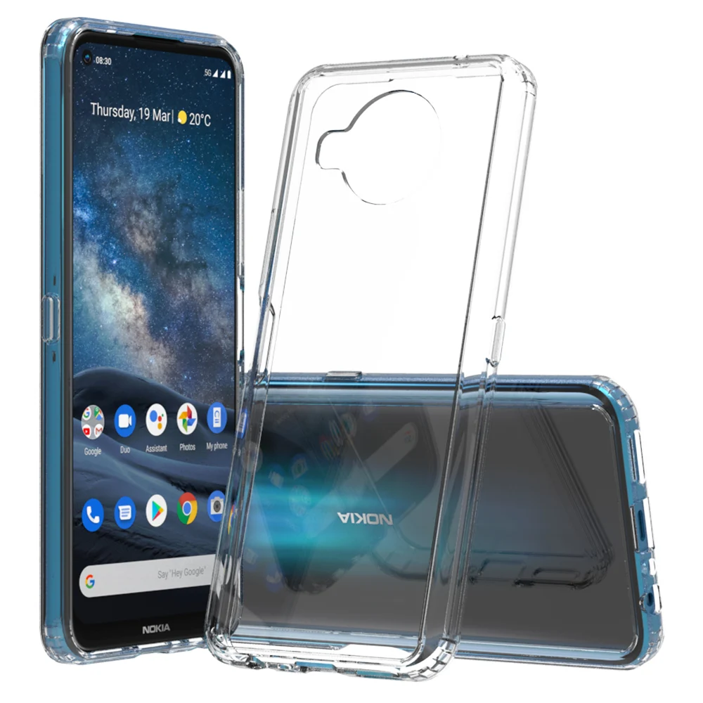 For Nokia 8.3 5G Shockproof Cover Acrylic TPU Bumper Hybrid Clear Phone Case for Nokia 8.3 5G 
For Nokia 8.3 5G Shockproof Cover Acrylic TPU Bumper Hybrid Clear Phone Case for Nokia 8.3 5G