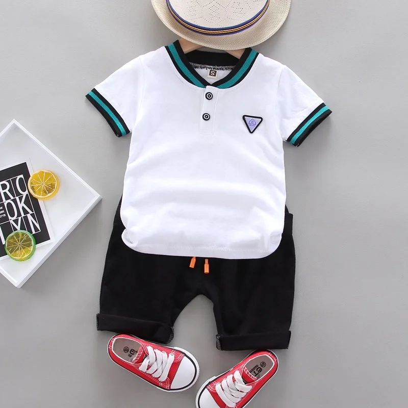 0-5Y Fashion Baby boy clothes set kids clothing boys polo shirt+infant shorts 2 piece High quality 95% cotton children's clothin
0-5Y Fashion Baby boy clothes set kids clothing boys polo shirt+infant shorts 2 piece High quality 95% cotton children's clothin