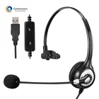 High Quality Computer Headphone with Mic Voip Noise Cancelling USB Headset for Call Center