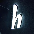 Environmental protection 3d name logo 3d sign letters coffee neon sign