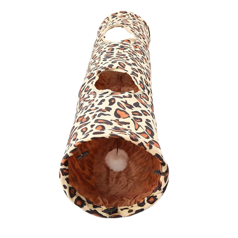 Pet Products Cat Toy Cat Sound Paper Tunnel Three Channels can be Stored and Folded Puzzle Leopard cat tunnel
Pet Products Cat Toy Cat Sound Paper Tunnel Three Channels can be Stored and Folded Puzzle Leopard cat tunnel