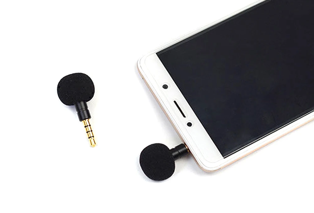 通用迷你便携式 3.5毫米插孔语音麦克风全向麦克风记录移动智能手机