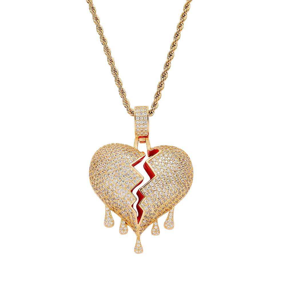 CN277 Zircon hip hop Heart pendant bling necklace Iced Out necklace for men jewelry Engagement gift
CN277 Zircon hip hop Heart pendant bling necklace Iced Out necklace for men jewelry Engagement gift
