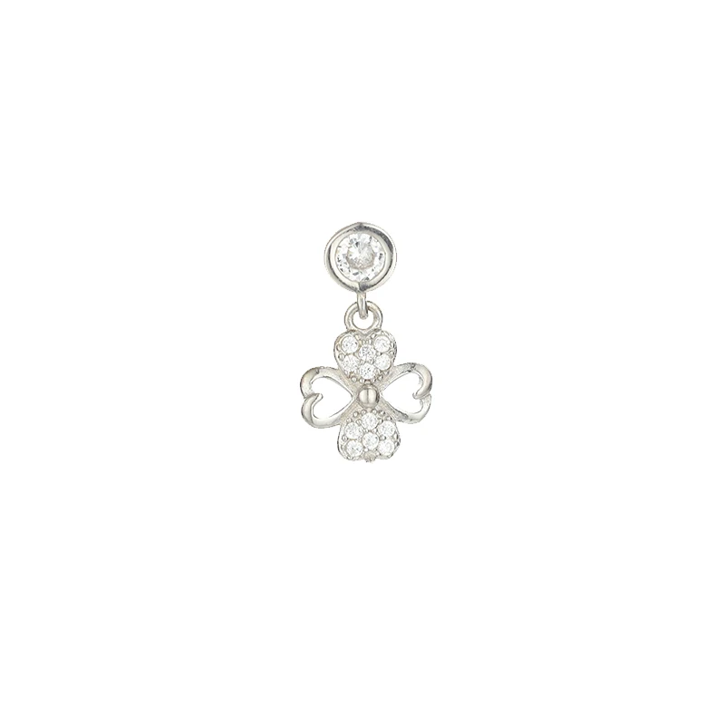 Elegant Wedding Season Diamond Four-leaf Clover 925 Silver Jewelry Flowers Earings For Women, Silver color
Elegant Wedding Season Diamond Four-leaf Clover 925 Silver Jewelry Flowers Earings For Women, Silver color