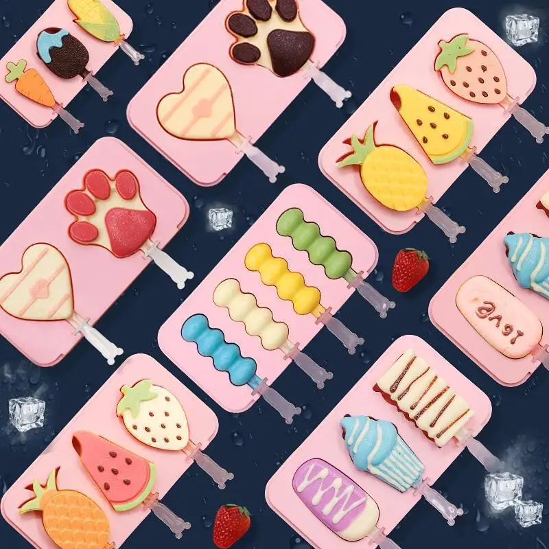 Variety of ice cream silicone mold, household kitchen baking for ice cream making DIY
Variety of ice cream silicone mold, household kitchen baking for ice cream making DIY