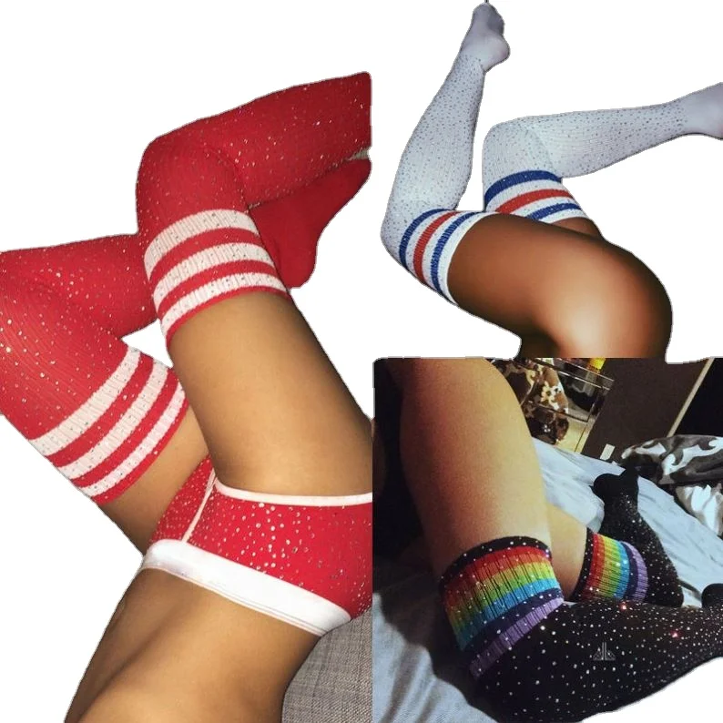 New Arrival Christmas Stocks Over Knee Long Custom Sock Sexy Shining Striped High Womens Stocking, Picture
New Arrival Christmas Stocks Over Knee Long Custom Sock Sexy Shining Striped High Womens Stocking, Picture