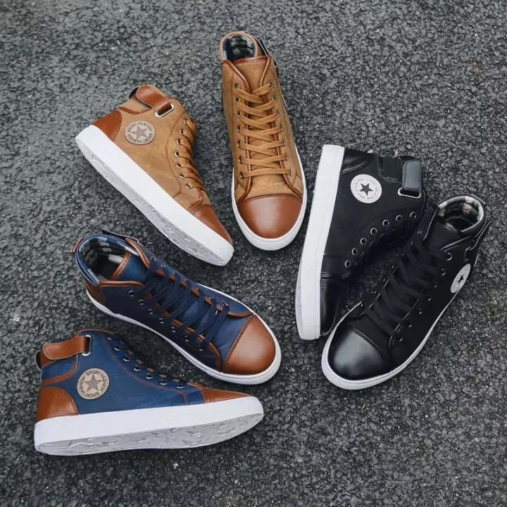 Fashion Canvas Sneakers For Men Classic Lace-up High Style Spring Autumn Vulcanized Flat Casual Sneaker Shoes
Fashion Canvas Sneakers For Men Classic Lace-up High Style Spring Autumn Vulcanized Flat Casual Sneaker Shoes