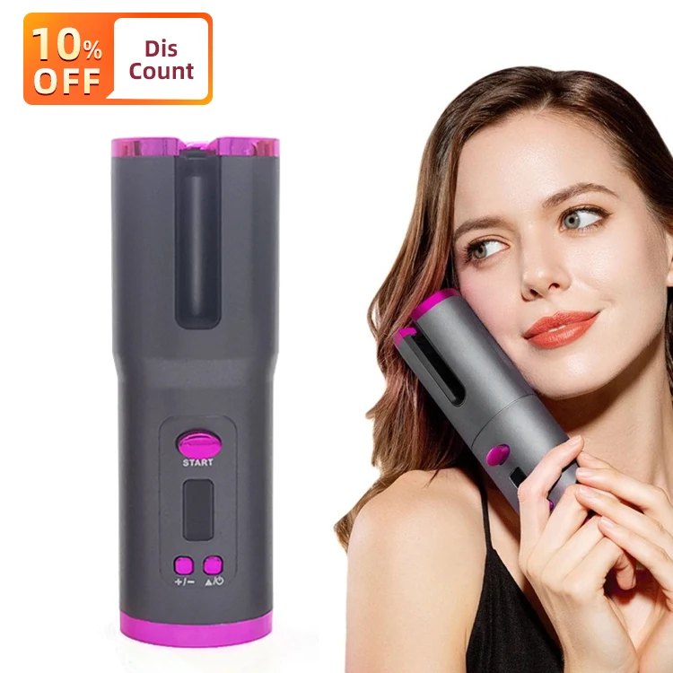 New Design Home Use Hair Curler Adjustable Temperature Usb Charging Hair Curler No Heat Wireless Rotating Automatic Hair Curler, Black,white,grey red,white
New Design Home Use Hair Curler Adjustable Temperature Usb Charging Hair Curler No Heat Wireless Rotating Automatic Hair Curler, Black,white,grey red,white