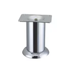 Furniture Leg Chrome Legs Fashionable Round Steel Accessories Furniture L Shape Chrome Sofa Leg