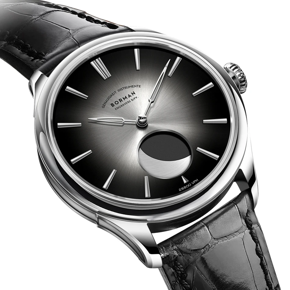 Borman Watches Men Luxury Sun-brushed Dial Moonphase 28800VPH Mechanical Automatic Watch BM3541, 3 colors
Borman Watches Men Luxury Sun-brushed Dial Moonphase 28800VPH Mechanical Automatic Watch BM3541, 3 colors