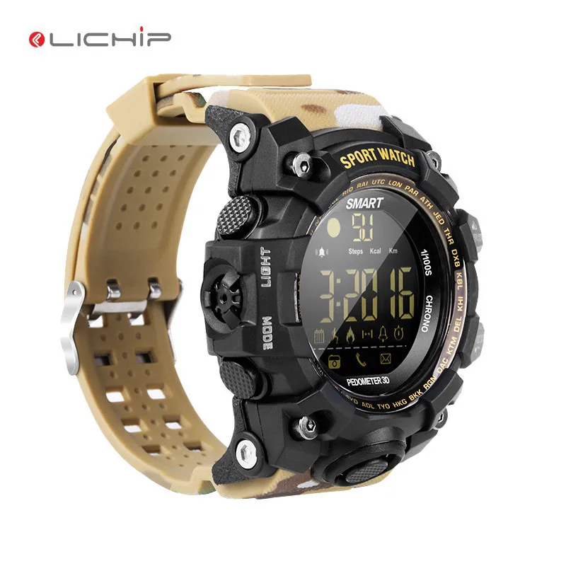 LICHIP LX16S sport smart watch digital men 5atm waterproof smartwatch camouflage reloj ex16 ex16s hombre army military militar
LICHIP LX16S sport smart watch digital men 5atm waterproof smartwatch camouflage reloj ex16 ex16s hombre army military militar