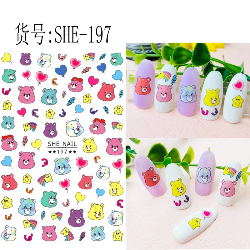 Wholesale cartoon pattern design nail decoration sticker lovely Winnie bear nail self adhesive sticker nail beauty supply
Wholesale cartoon pattern design nail decoration sticker lovely Winnie bear nail self adhesive sticker nail beauty supply