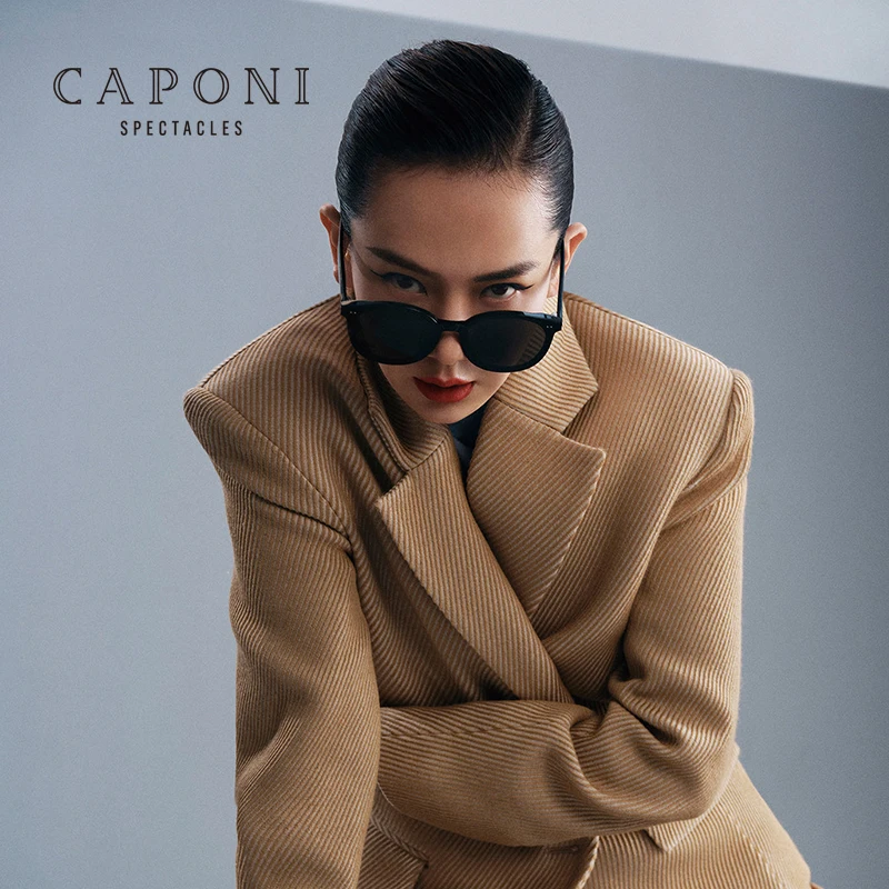 CAPONI Round Luxury Sun Glasses TAC Polarized Unisex Retro Flexible TR Frame CE Anti-allergy Oculos De Sol Feminino Sunglasses
CAPONI Round Luxury Sun Glasses TAC Polarized Unisex Retro Flexible TR Frame CE Anti-allergy Oculos De Sol Feminino Sunglasses