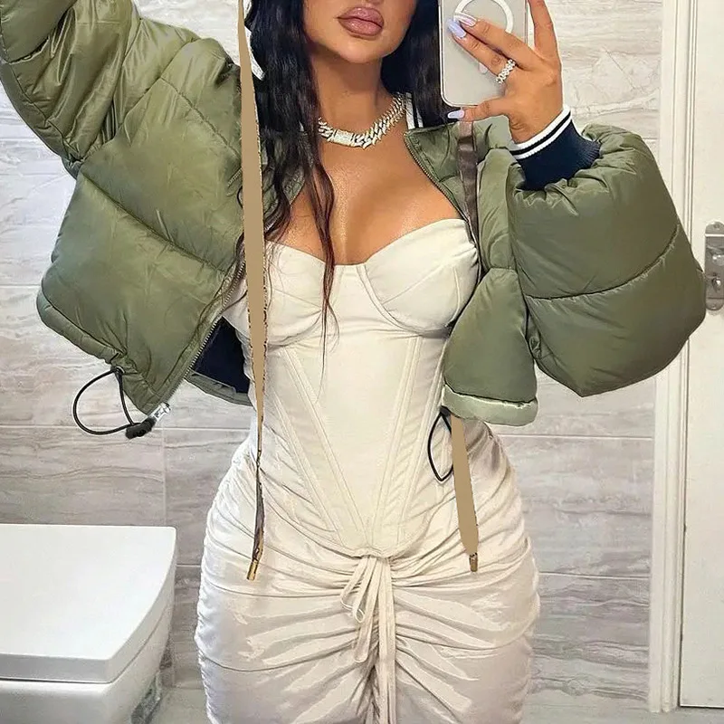 Hot sale winter fashion color block bubble crop jacket puffer jacket women turn down collar oversized women puffer jacket
Hot sale winter fashion color block bubble crop jacket puffer jacket women turn down collar oversized women puffer jacket