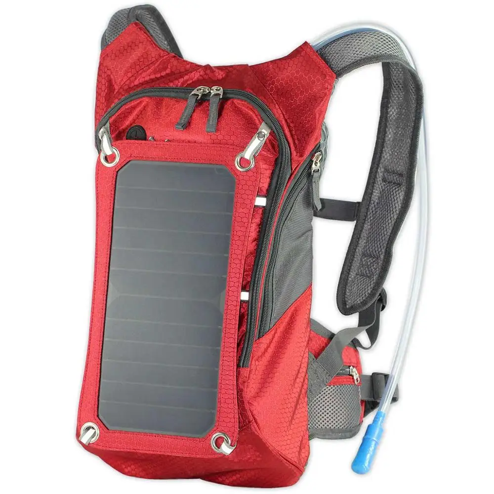 High Quality 6.5Watt Portable Outdoor Solar Power Backpack Charger With Water Bag For Charging Hiking Sports, Blue,red
High Quality 6.5Watt Portable Outdoor Solar Power Backpack Charger With Water Bag For Charging Hiking Sports, Blue,red