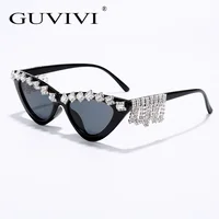 GUVIVI New sunglasses luxury brand yellow cat eye sunglasses clear rhinestone sunglasses 2019
GUVIVI New sunglasses luxury brand yellow cat eye sunglasses clear rhinestone sunglasses 2019
